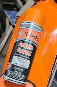 kubota orange paint
